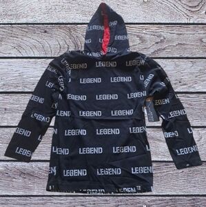 Truth Substance Black White Red LEGEND Long-sleeve Pullover Hoodie Boys 8 NWT